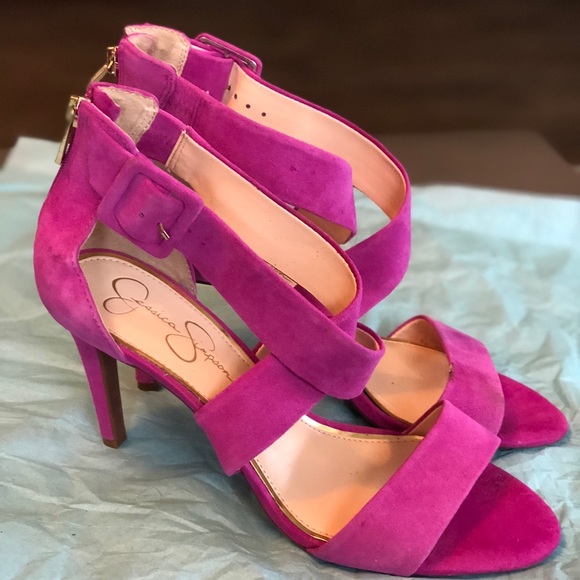 jessica simpson pink suede pumps